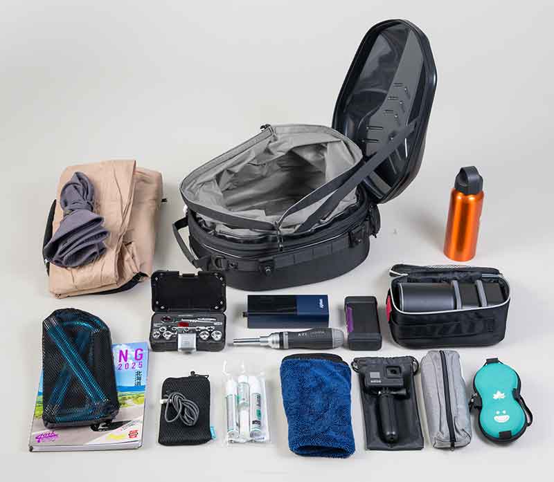 タナックスから新製品「シェルシートバッグ」が2/20発売！ 3.5L～25Lまで 容量で選べる4種 記事21