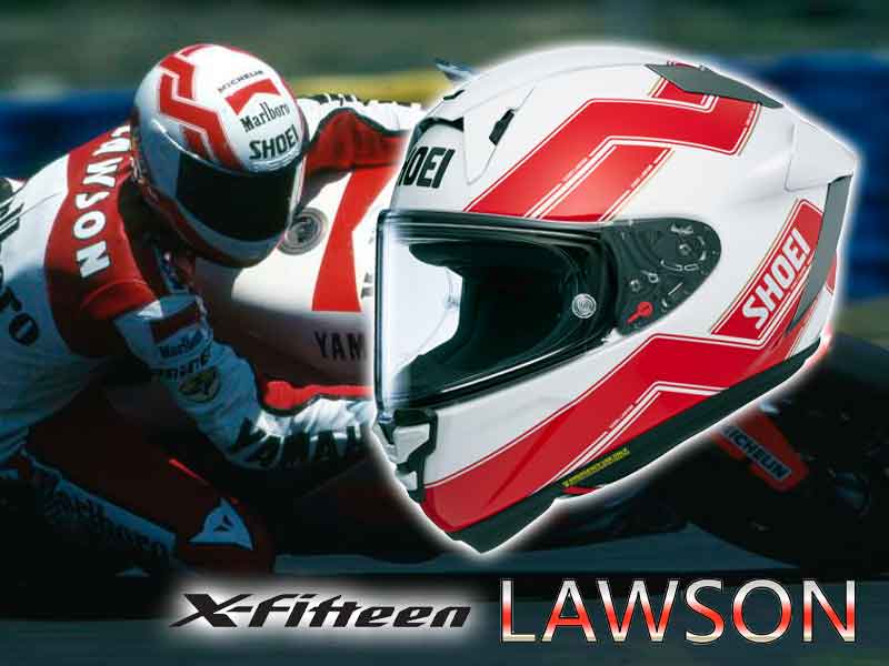 ショウエイからエディ・ローソン仕様の新グラフィックモデル「X-Fifteen LAWSON／ローソン」が4月発売！ メイン