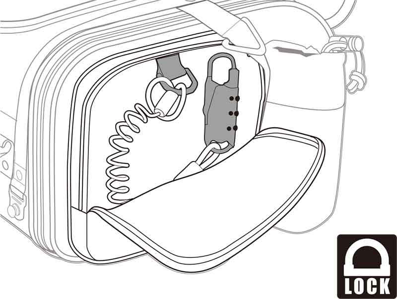 シートバッグの盗難対策に! タナックスから「車載バッグ専用ワイヤーロック」2タイプが登場 記事10