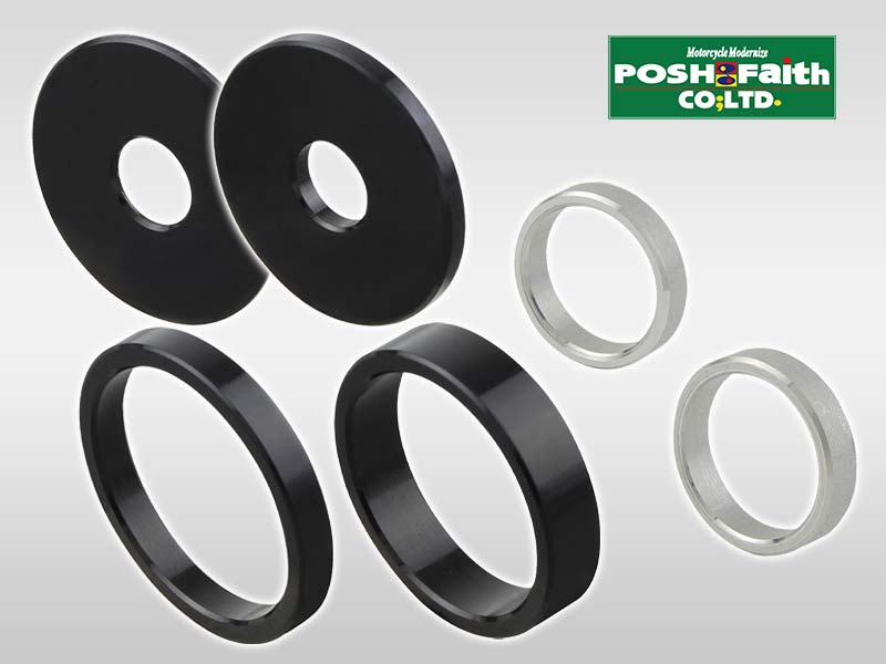 ポッシュフェイスから「バーエンドスペーサー&スペシャルカラー」発売! スロットル周りなどの微調整に メイン