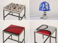 ヤマハの鍛造部品が、エンジンが家具に！ バイク部品を使った家具を船場が制作 メイン