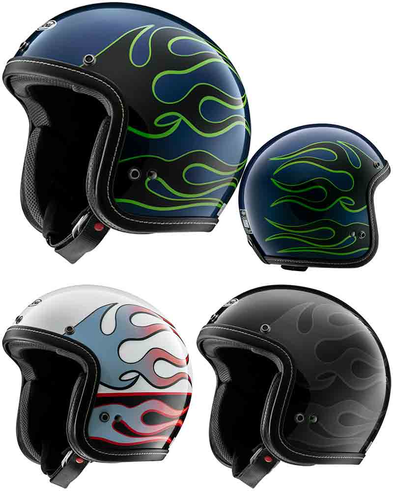 アメリカンカスタムの伝統、フレイムスが映える「クラシック AIR チョッパー」アライヘルメットから4月下旬発売 記事1