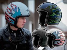 アメリカンカスタムの伝統、フレイムスが映える「クラシック AIR チョッパー」アライヘルメットから4月下旬発売 記事2