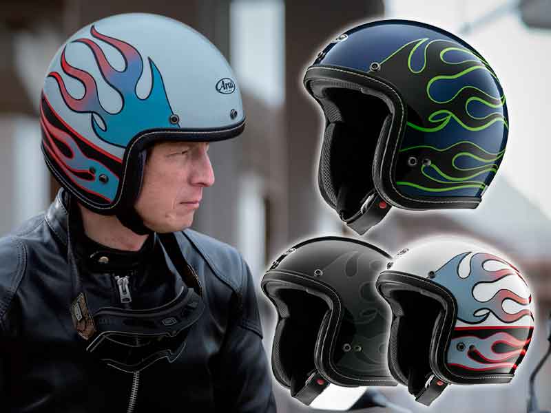 アメリカンカスタムの伝統、フレイムスが映える「クラシック AIR チョッパー」アライヘルメットから4月下旬発売 記事2