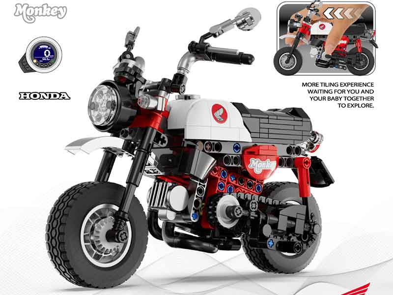 モンキー125を組み立てる「Honda Monkey125 ブロック」の予約販売が