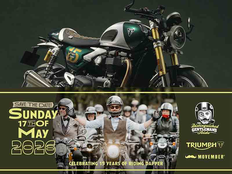 【トライアンフ】DGR2026 が始動、参加者へ抽選で当たるスピードツイン1200 特別仕様車を発表 メイン