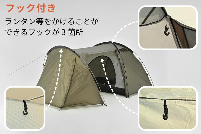 バイク乗りのための最初の一張りに。広々前室の開放感と納得の品質を両立したツーリングテント『MAEHIRO