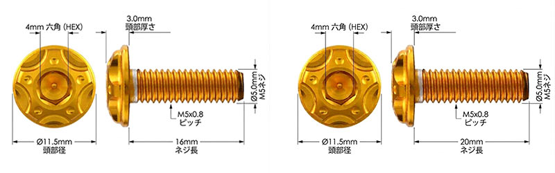 フロントフェイスを格上げする「ビレット スクリーンボルト」がポッシュフェイスから発売 記事10
