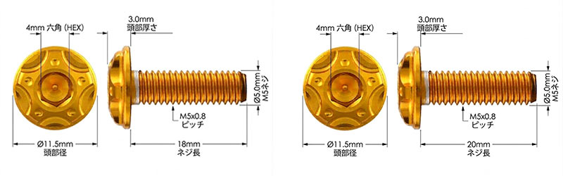 フロントフェイスを格上げする「ビレット スクリーンボルト」がポッシュフェイスから発売 記事11