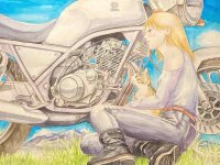 ZONN氏によるイラスト展「ZONN’s Motorcycle Journey vol.4展」がユナイテッドカフェ宮ヶ瀬で4/29より開催 メイン