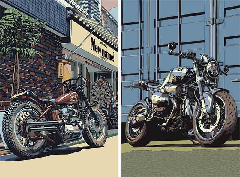 LMN illustration / YJR氏によるイラスト展「ドラマチック2.0」がユナイテッドカフェ宮ケ瀬＆世田谷にて開催 記事3