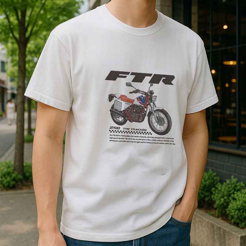 「Honda FTR」デザインTシャツが CAMSHOP.JP から発売！ ストリートで支持された一台をデザイン 記事2