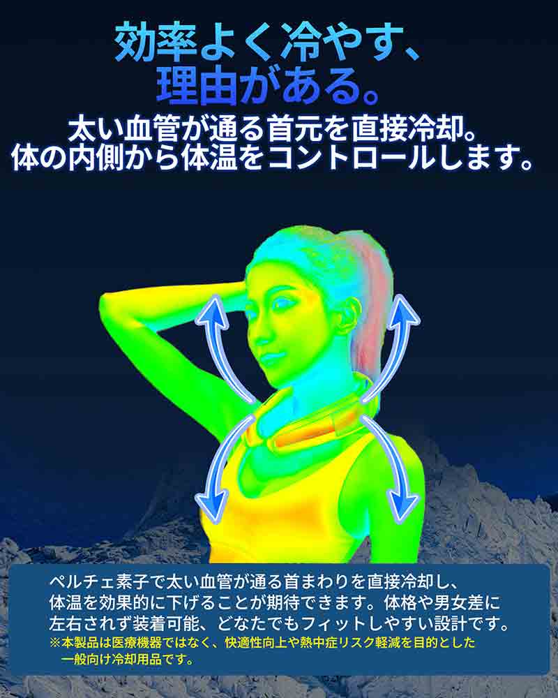 首元を冷やすペルチェ冷却×送風ファンのダブル冷却デバイス「氷脈(ヒョミャク)ファン」が LINKS から発売! 記事4