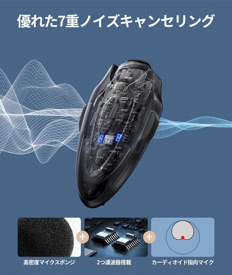 1秒で磁力脱着！超薄型デザインと高コスパを実現したJESIMAIK新型インカム「H5」新登場