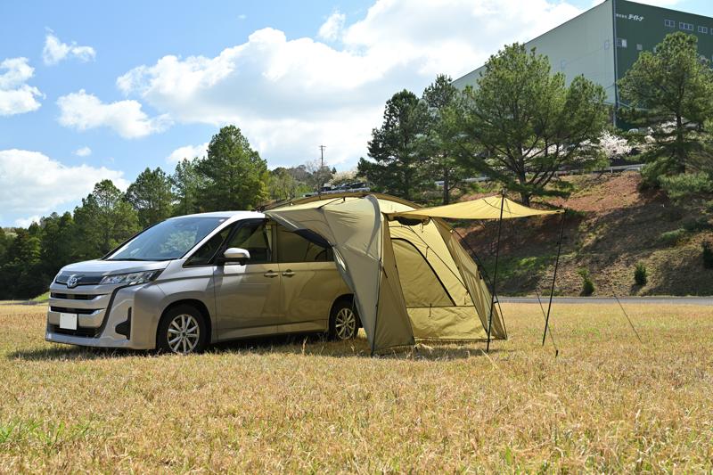 ツーリングや車中泊を快適にする新作3アイテムが登場！待望の前室広々テント「MAEHIRO