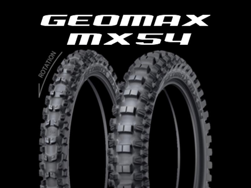 ミディアム・ハード路面対応のモトクロス競技用タイヤ「GEOMAX MX54」がダンロップから発売 メイン