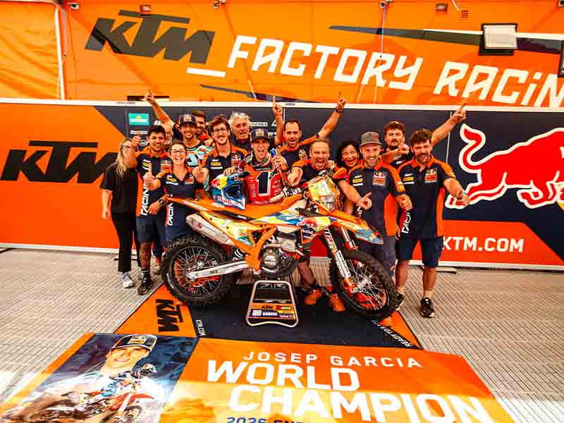 【KTM】ジョセップ・ガルシアが2026年 FIMエンデューロGP で2冠、歴代3位タイの通算9冠を達成 記事1