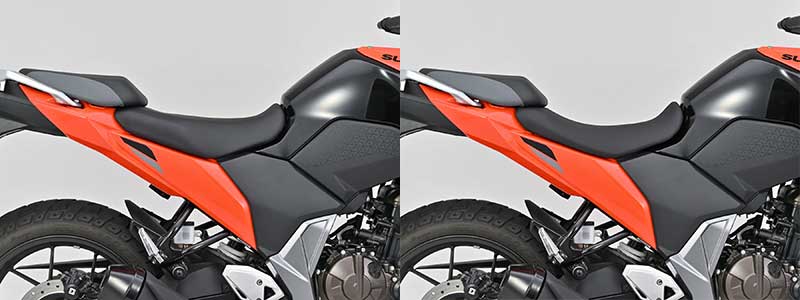 ゲル素材入りで快適&足つき向上! デイトナから Vストローム250SX用「快適ローダウンシート」が発売 記事6