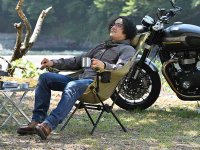 バイクに積めるチェアにハイバックモデル登場！「WIDE/REST ハイバックチェア」がデイトナから発売