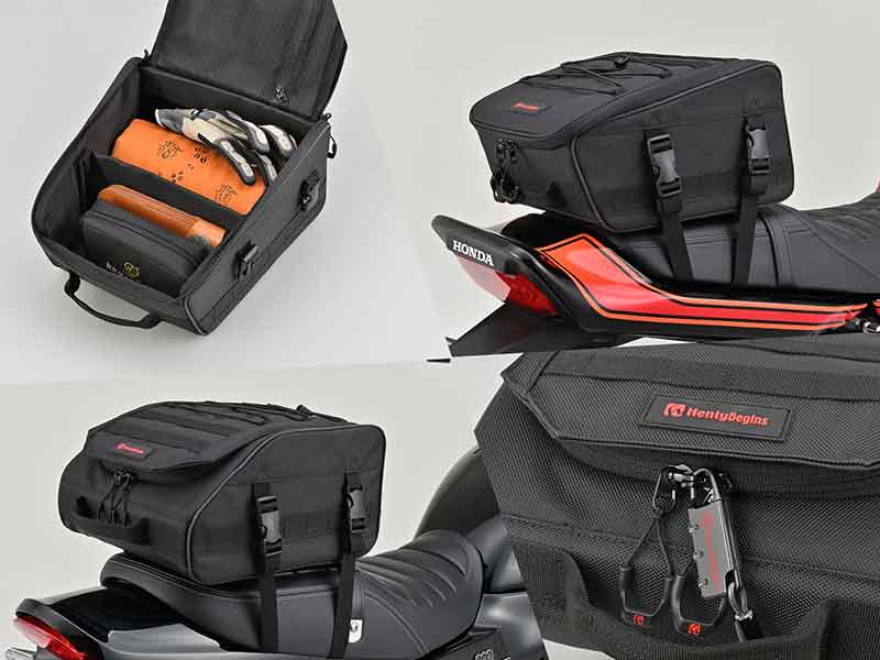 日帰りツーリング向けミドルサイズのシートバッグ「DH-790／DH-791」がデイトナから発売 メイン