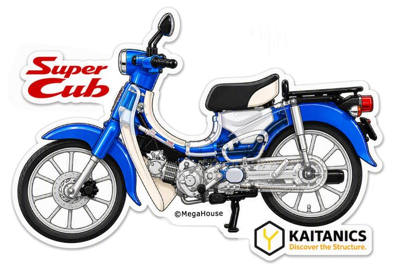 カブ主様必見!Honda「スーパーカブ110」が解体組み立てパズルになった!1/12スケールで精密再現!