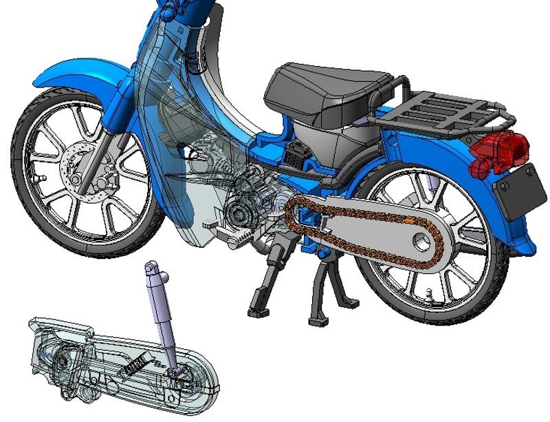 カブ主様必見!Honda「スーパーカブ110」が解体組み立てパズルになった!1/12スケールで精密再現!
