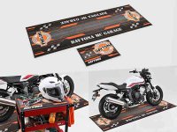 デイトナから「フロアマット／マルチマット」が発売！ バイク整備時の床汚れを防いで水洗いもOK メイン