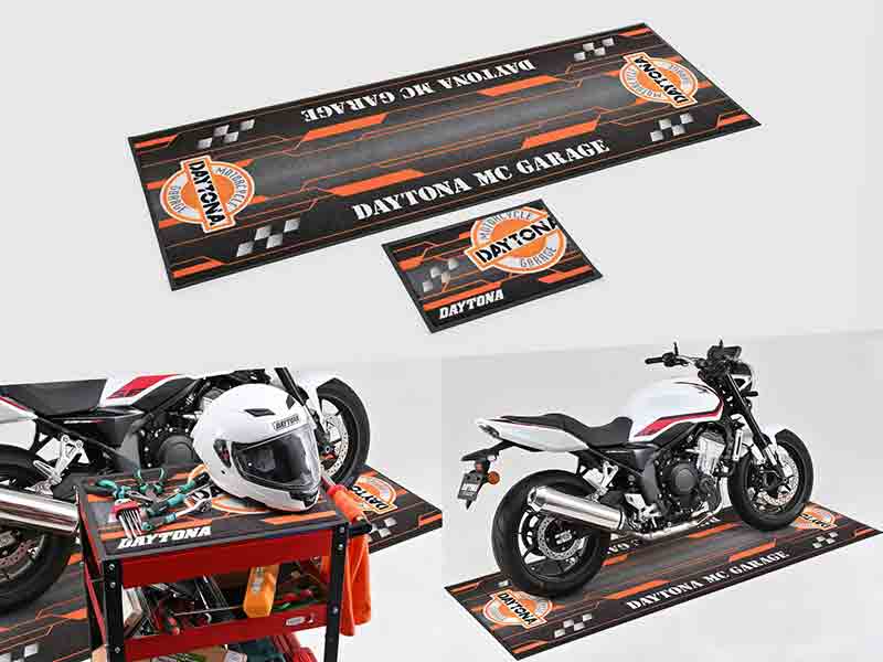 デイトナから「フロアマット／マルチマット」が発売！ バイク整備時の床汚れを防いで水洗いもOK メイン
