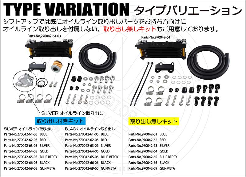 シフトアップから CT125ハンターカブ、DAX125、モンキー125/GROM用「オリジナルオイルクーラー コア8段」が登場 記事13