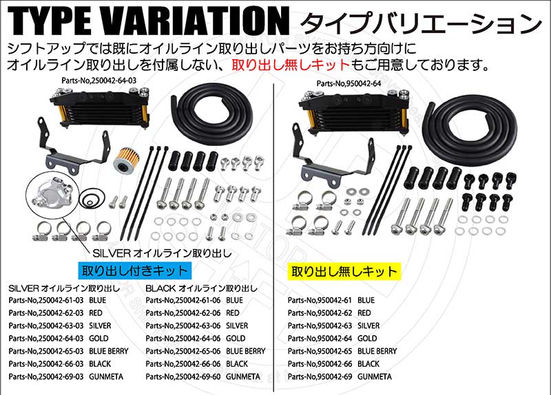 シフトアップから CT125ハンターカブ、DAX125、モンキー125/GROM用「オリジナルオイルクーラー コア8段」が登場 記事16