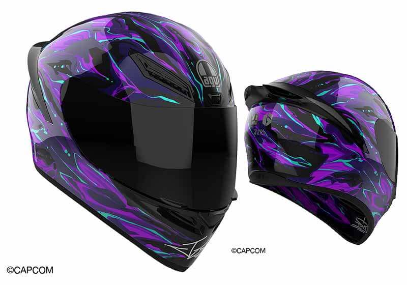 AGV × ストリートファイター6 コラボヘルメット登場! ジュリ、キャミィ、豪鬼、ケンの4種を限定発売 記事1